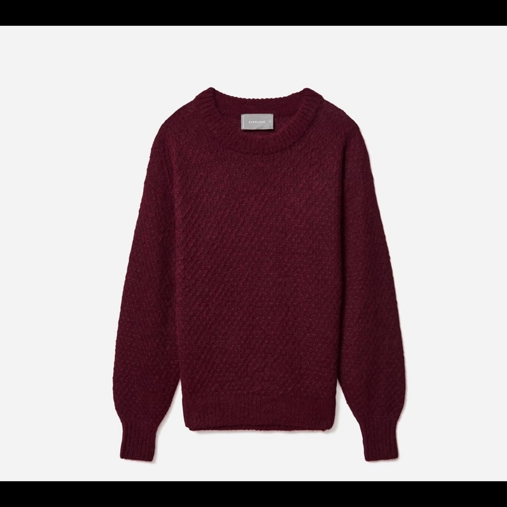 Everlane ‘The Alpaca Diamond Stitch Crew’ S